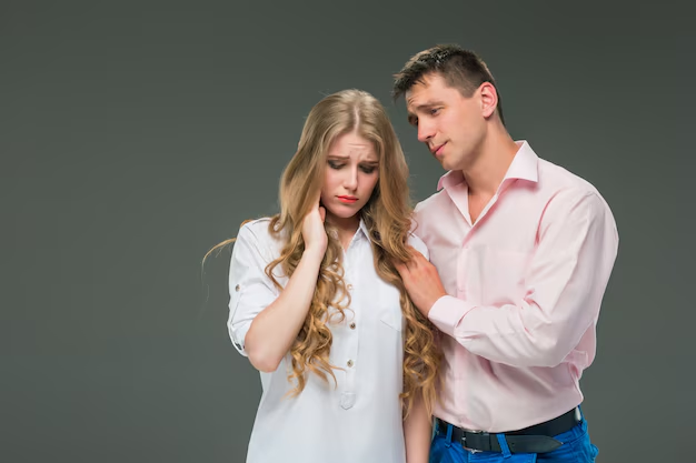 Uncontested-divorce A man consoling a woman